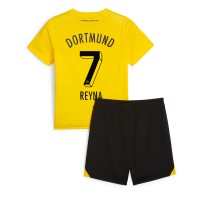 Dětský Fotbalový dres Borussia Dortmund Giovanni Reyna #7 2023-24 Domácí Krátký Rukáv (+ trenýrky)